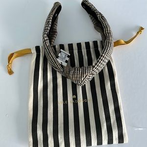 Lele Sadoughi Houndstooth tweed knitted headband    Never worn